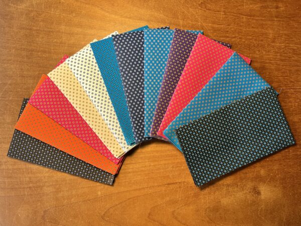 Circled Dot Rainbow Bundle 12 Fat Quarters