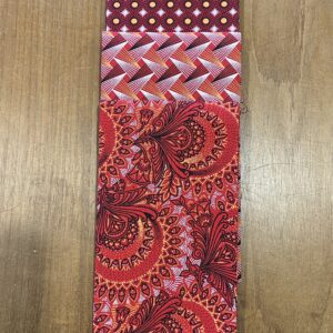Red Contemporary 3 Fat Quarters