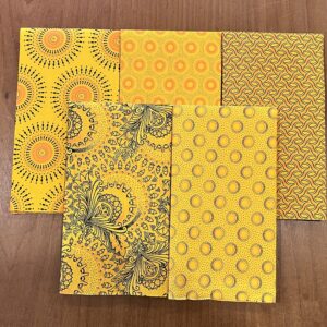 Yellow 5 Fat Quarters