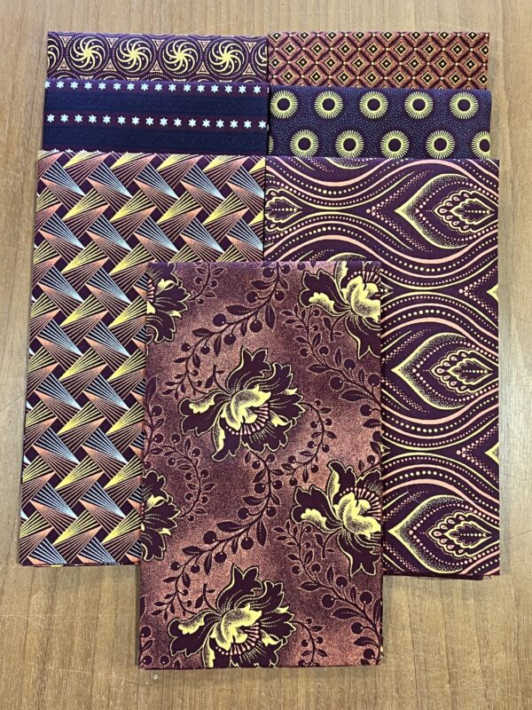 Cinnamon and Gold Spicy 7 Fat Quarters