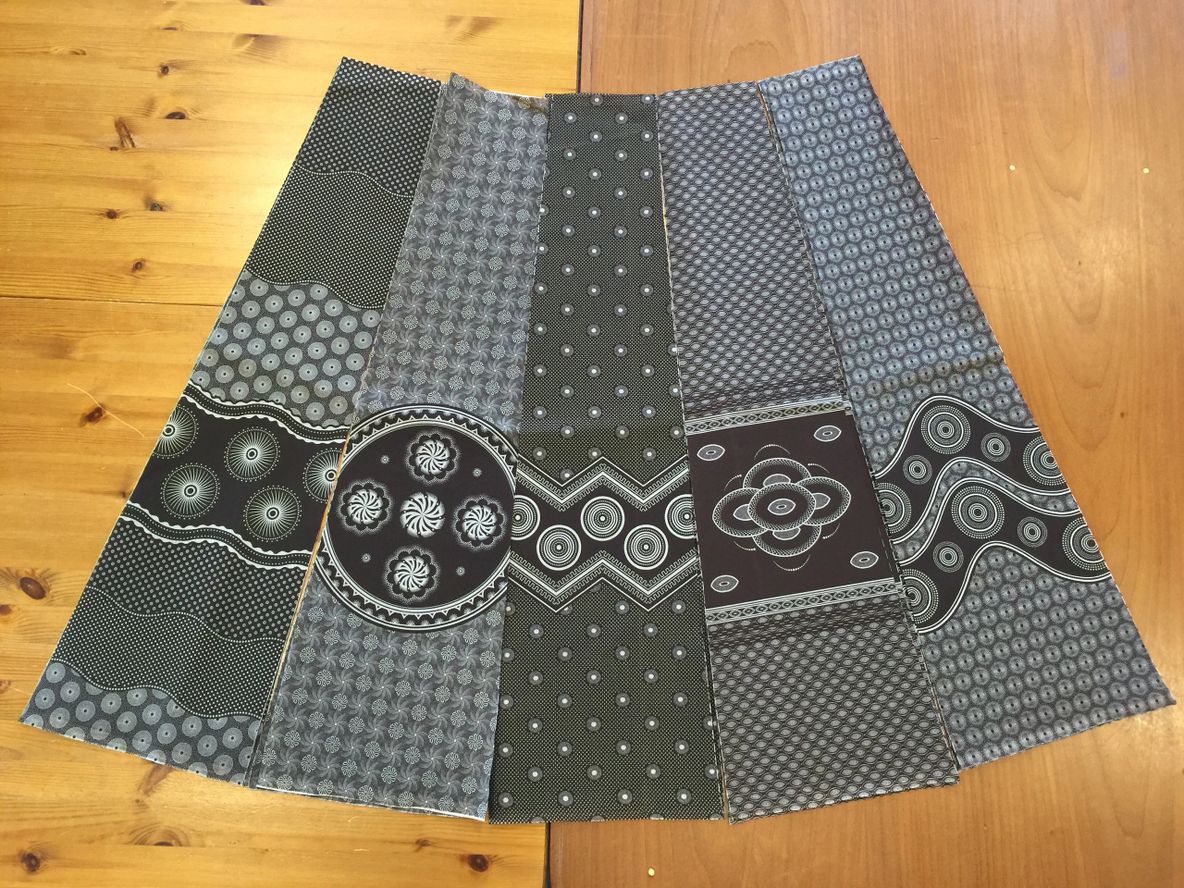 Kit Wrap Skirt Chocolate All Sorts — Meerkat Shweshwe