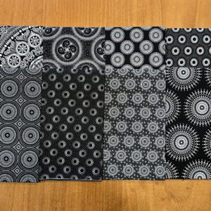 Black and White 8 Fat Quarters