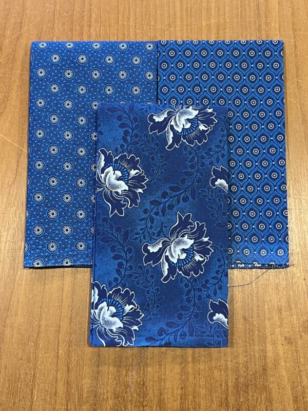 Indigo and Turquoise 3 Fat Quarters