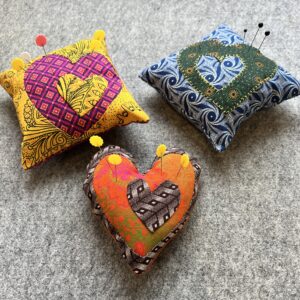 "I carry your heart in my heart" Pincushion pattern