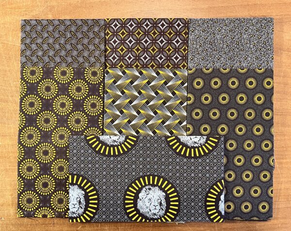 Chocolate and Gold 7 Fat Quarters